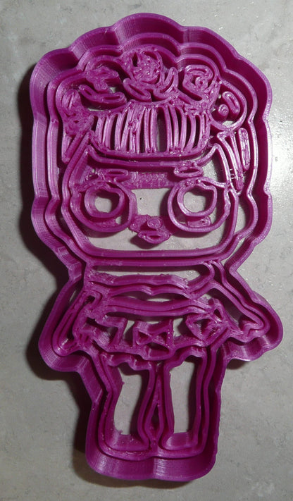 Sugar Queen Detailed Floral Hair Surprise Doll Cookie Cutter Made In USA PR2385