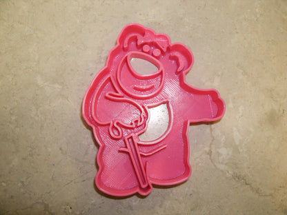 6x Lotso Bear Toy Story Fondant Cutter Cupcake Topper 1.75 IN USA FD509