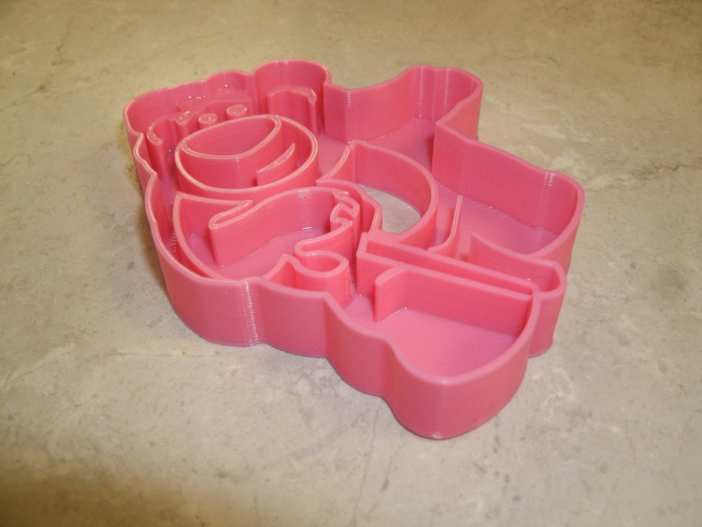 6x Lotso Bear Toy Story Fondant Cutter Cupcake Topper 1.75 IN USA FD509