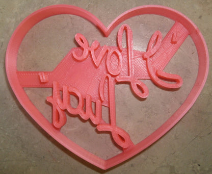 I Love Lucy 1950s TV Show Heart Logo Cookie Cutter Made In USA PR2869