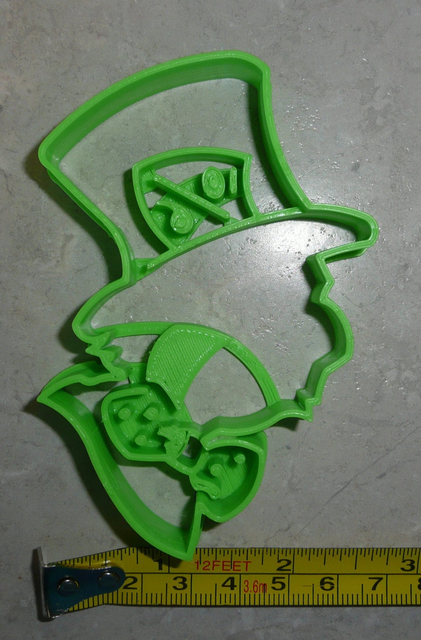 Mad Hatter Alice Adventures In Wonderland Cookie Cutter Made In USA PR2346