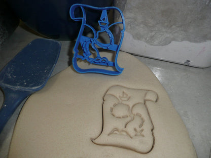 Treasure Map Buried Lost Hunt Pirate Cookie Cutter Made In USA PR2379