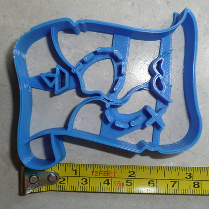 Treasure Map Buried Lost Hunt Pirate Cookie Cutter Made In USA PR2379