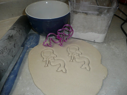 Mermaid Woman Long Hair Aquatic Ocean Creature Cookie Cutter Made In USA PR2440