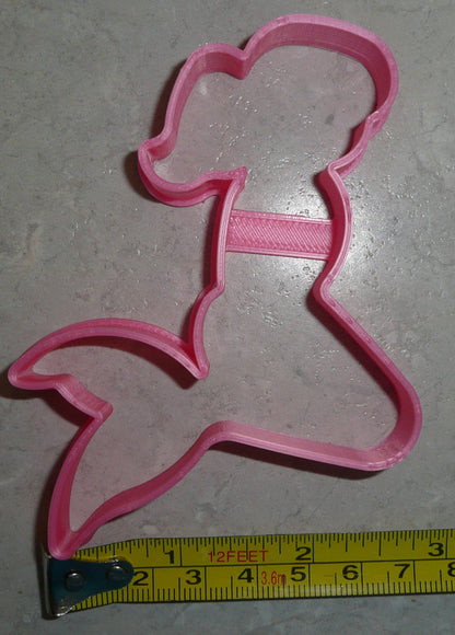 Mermaid Woman Pony Tail Aquatic Ocean Creature Cookie Cutter Made In USA PR2441