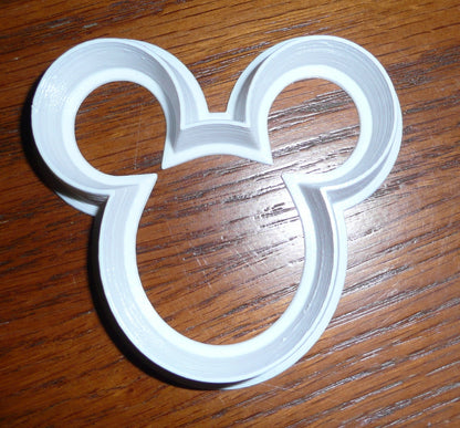 6x Mickey Mouse Head Fondant Cutter Cupcake Topper 1.75 IN USA FD307