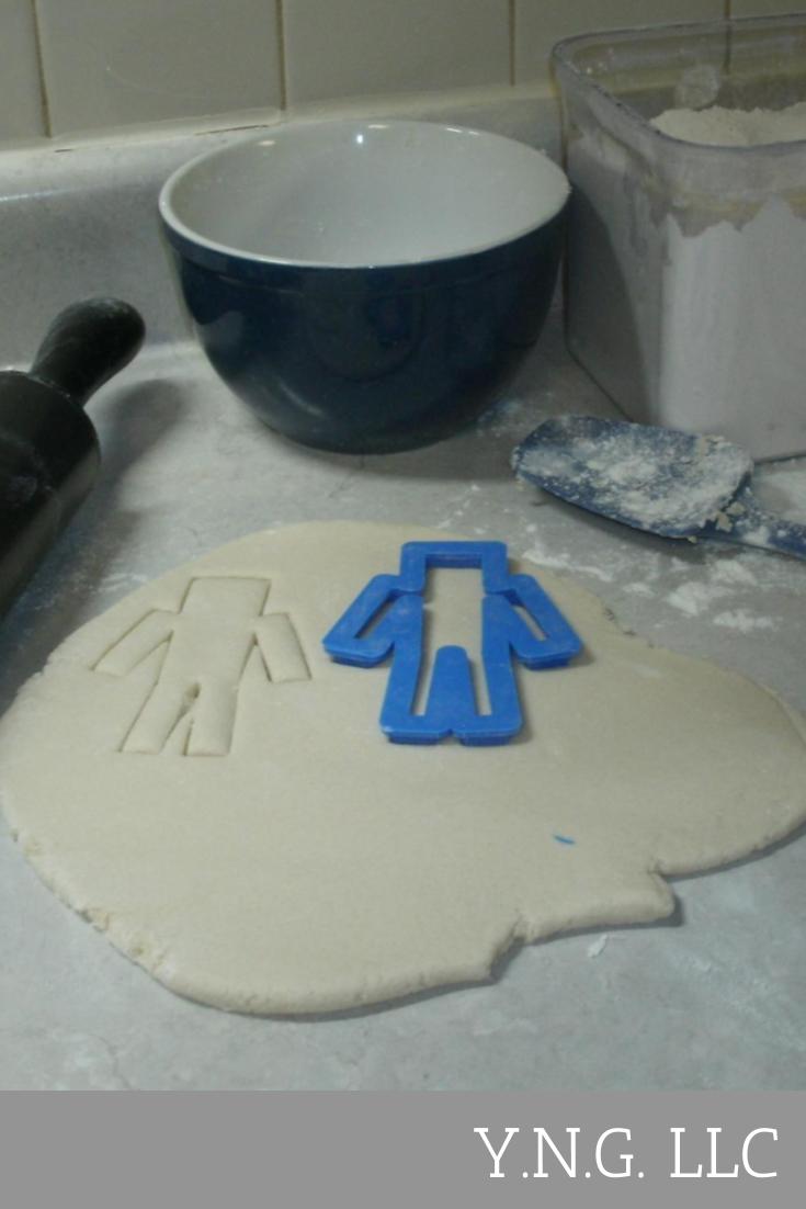Minecraft Steve Alex Body Outline Cookie Cutter Made In USA PR516