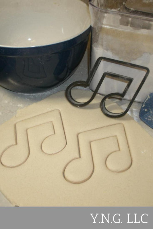 Double Music Note Notation Symbol Staff Cookie Cutter Made In USA PR609