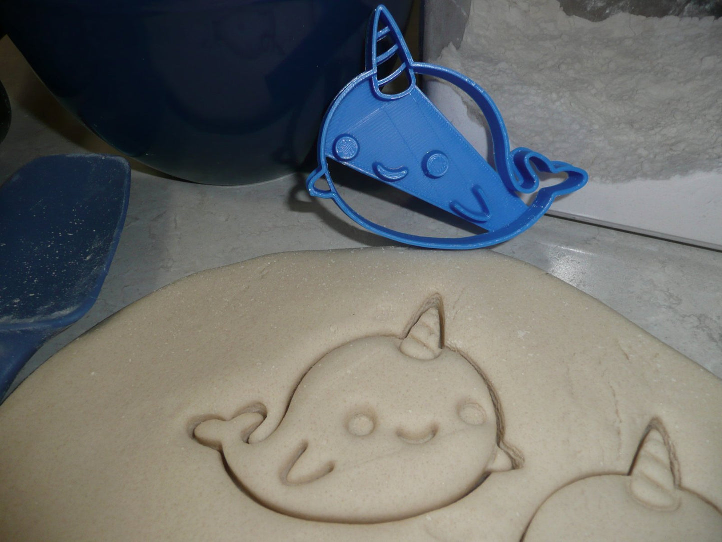 Narwhal Whale Sea Unicorn Horn Ocean Mammal Cookie Cutter Made In USA PR2425