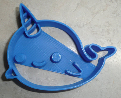 Narwhal Whale Sea Unicorn Horn Ocean Mammal Cookie Cutter Made In USA PR2425