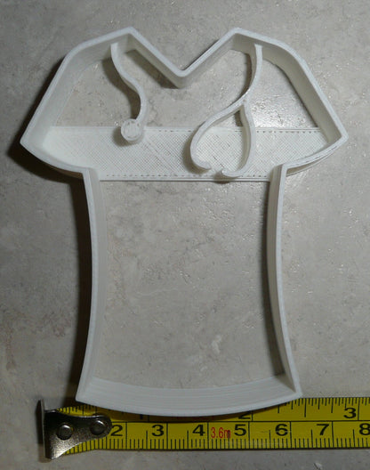 Nurse Scrubs Shirt Doctor Medical Uniform Cookie Cutter Made In USA PR2180