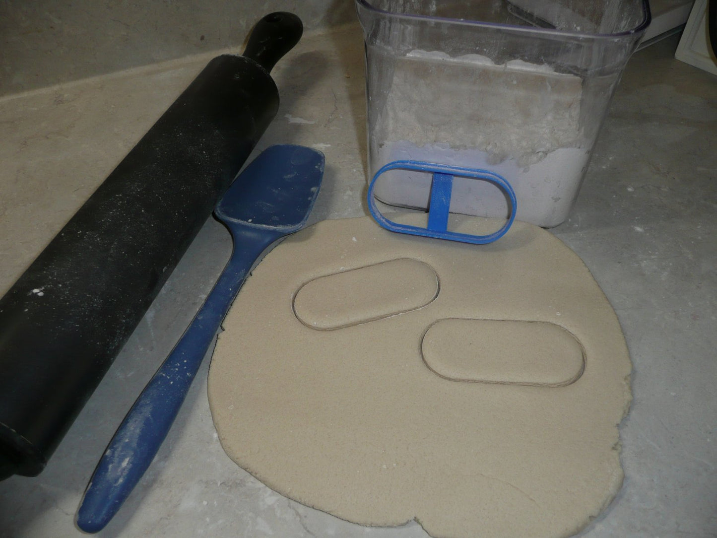 Oblong Round Rectangle Elongated Pill Shape Cookie Cutter Made In USA PR2554