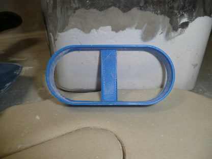 Oblong Round Rectangle Elongated Pill Shape Cookie Cutter Made In USA PR2554