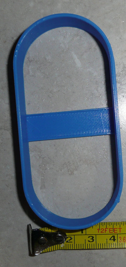 Oblong Round Rectangle Elongated Pill Shape Cookie Cutter Made In USA PR2554