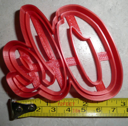 Ole Miss Word University of Mississippi Cookie Cutter Made In USA PR2678
