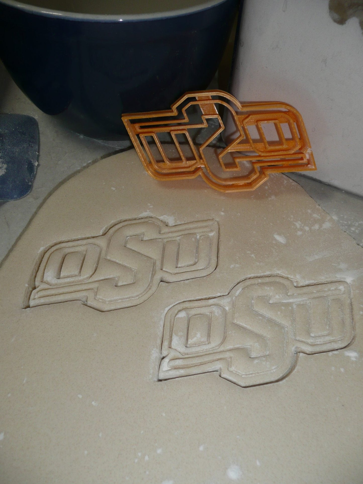 Oklahoma State University OSU Letters Cookie Cutter Made In USA PR2682