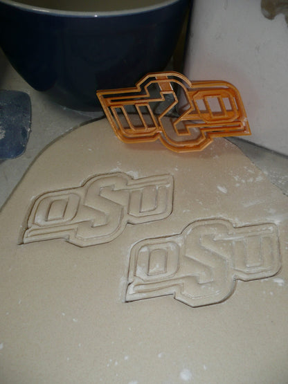 Oklahoma State University OSU Letters Cookie Cutter Made In USA PR2682