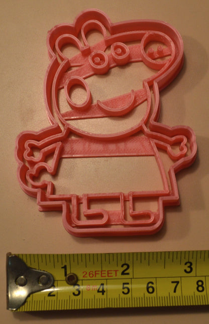 Peppa Pig Full Body Detailed Cartoon Character Cookie Cutter Made In USA PR2640