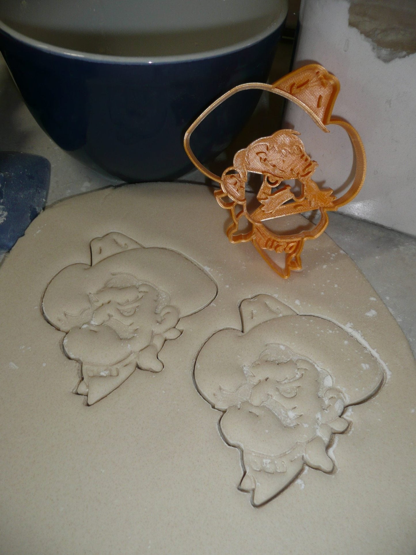 Pistol Pete OSU Oklahoma State University Cookie Cutter Made In USA PR2222