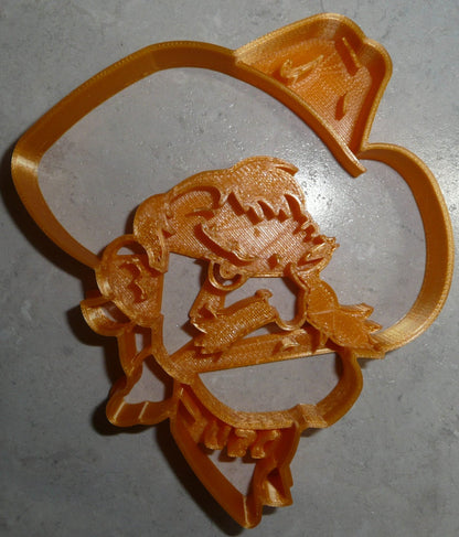 Pistol Pete OSU Oklahoma State University Cookie Cutter Made In USA PR2222
