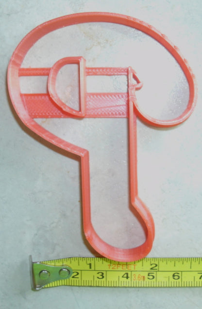 Philadelphia Phillies P Letter Baseball Cookie Cutter Made In USA PR2542
