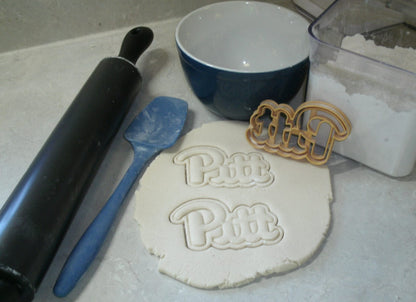University of Pittsburgh Pitt Word Cookie Cutter Made In USA PR2681