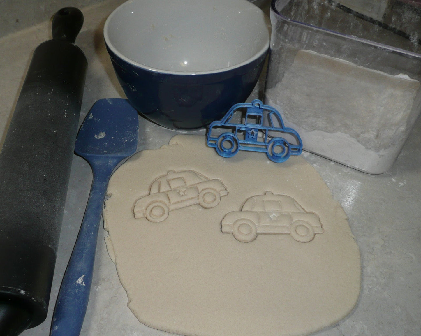 Police Car Ground Emergency Vehicle Cookie Cutter Made In USA PR2607