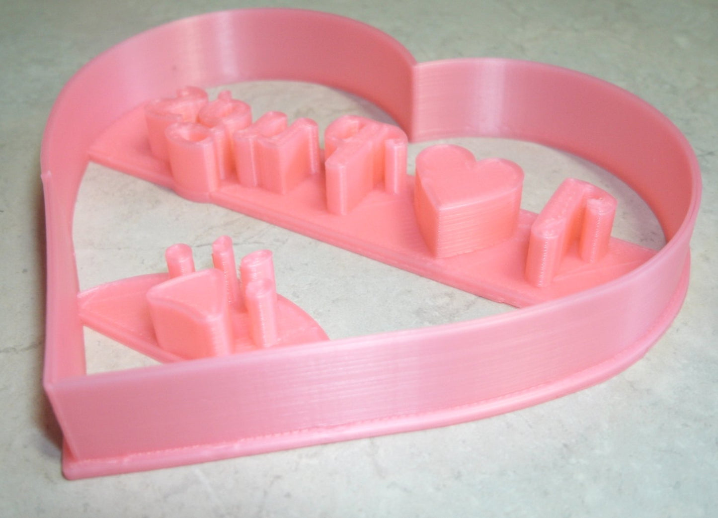 I Love Pugs In Heart Shape Pet Animal Cookie Cutter Made In USA PR2370