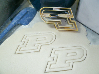 Purdue University Boilermakers P Letter Cookie Cutter Made In USA PR2216