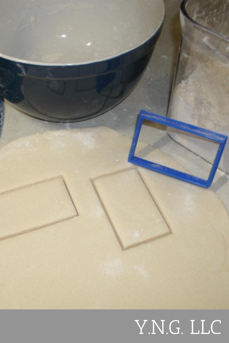 Rectangle Shape Box Frame Outline Cookie Cutter Made In USA PR696