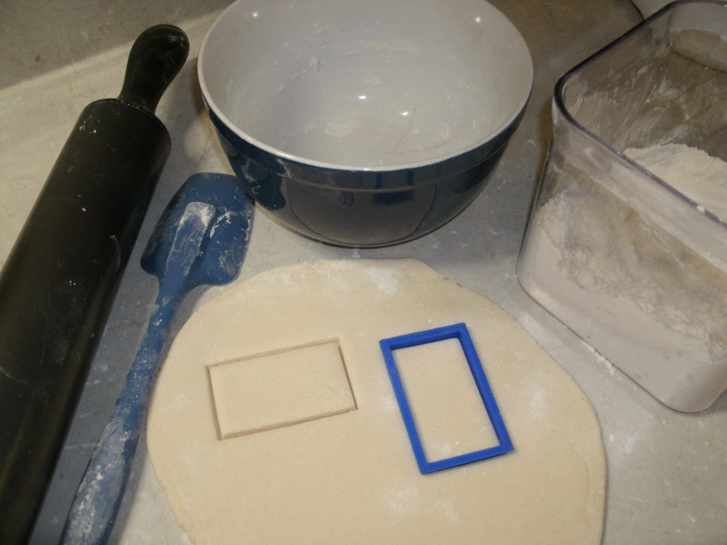 Rectangle Shape Box Frame Outline Cookie Cutter Made In USA PR696