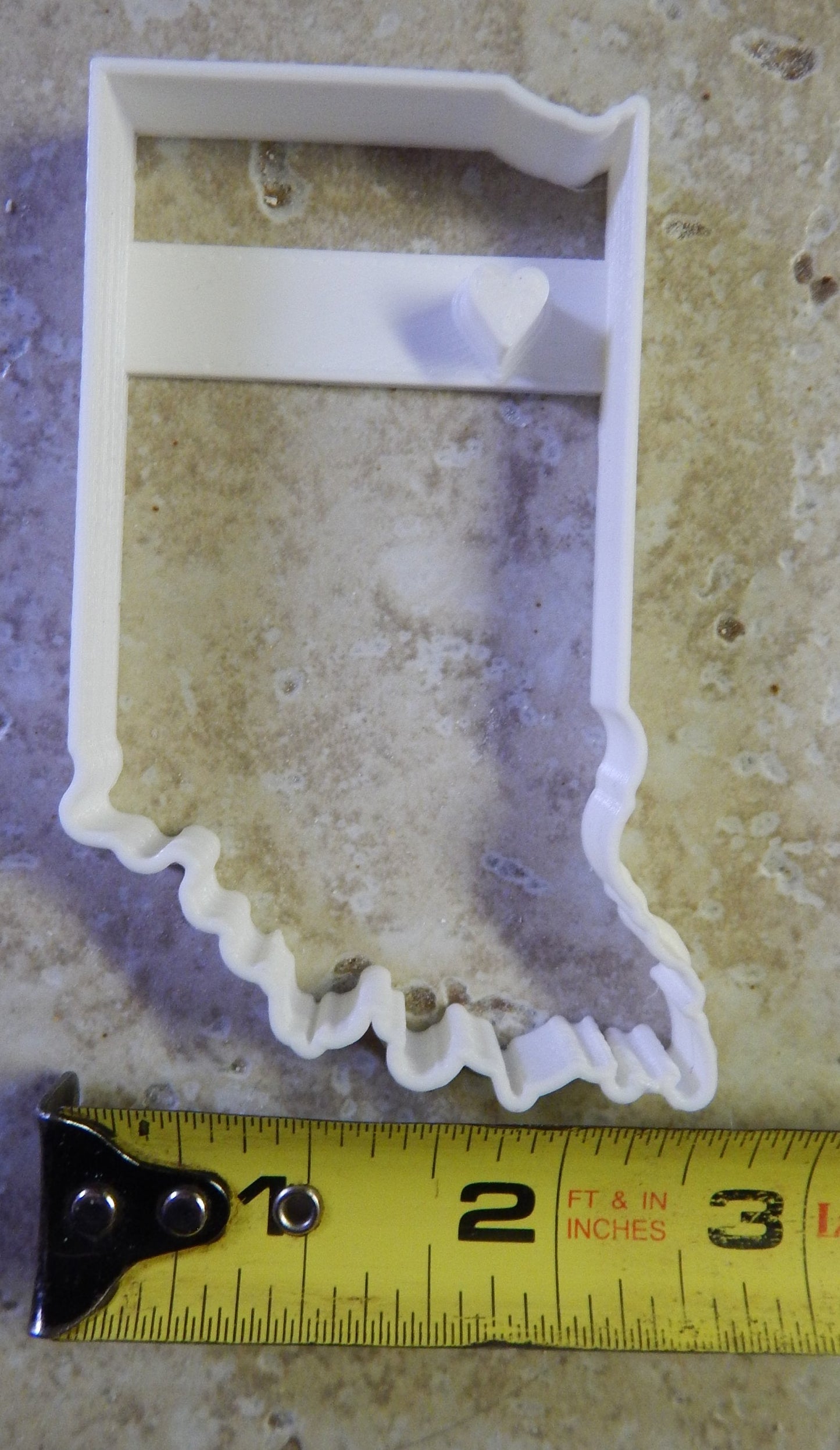 Rensselaer Indiana State Outline Shape Cookie Cutter Made In USA PR2315