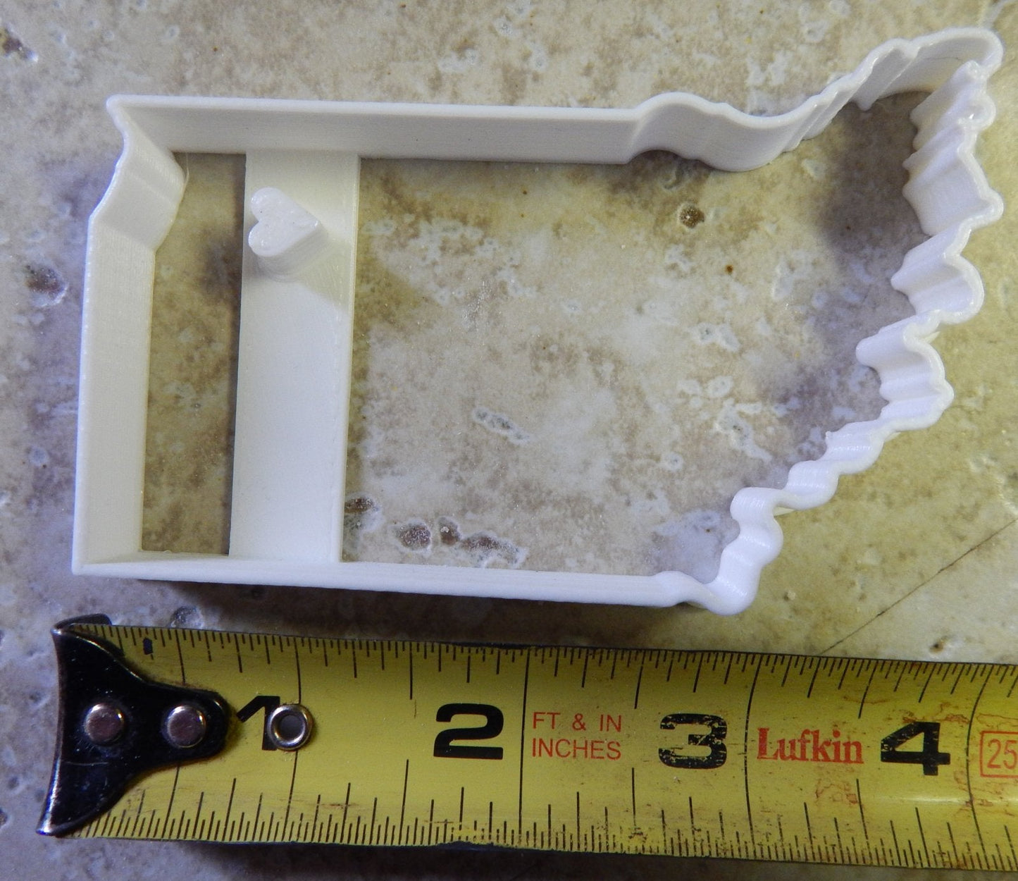 Rensselaer Indiana State Outline Shape Cookie Cutter Made In USA PR2315