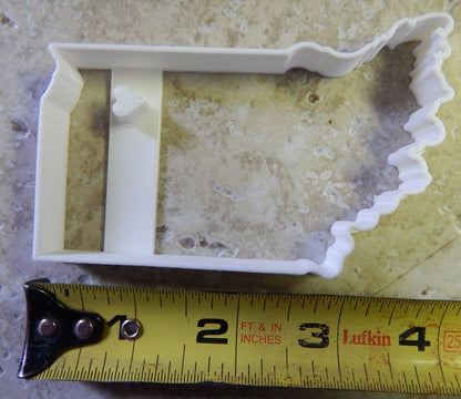 Rensselaer Indiana State Outline Shape Cookie Cutter Made In USA PR2315