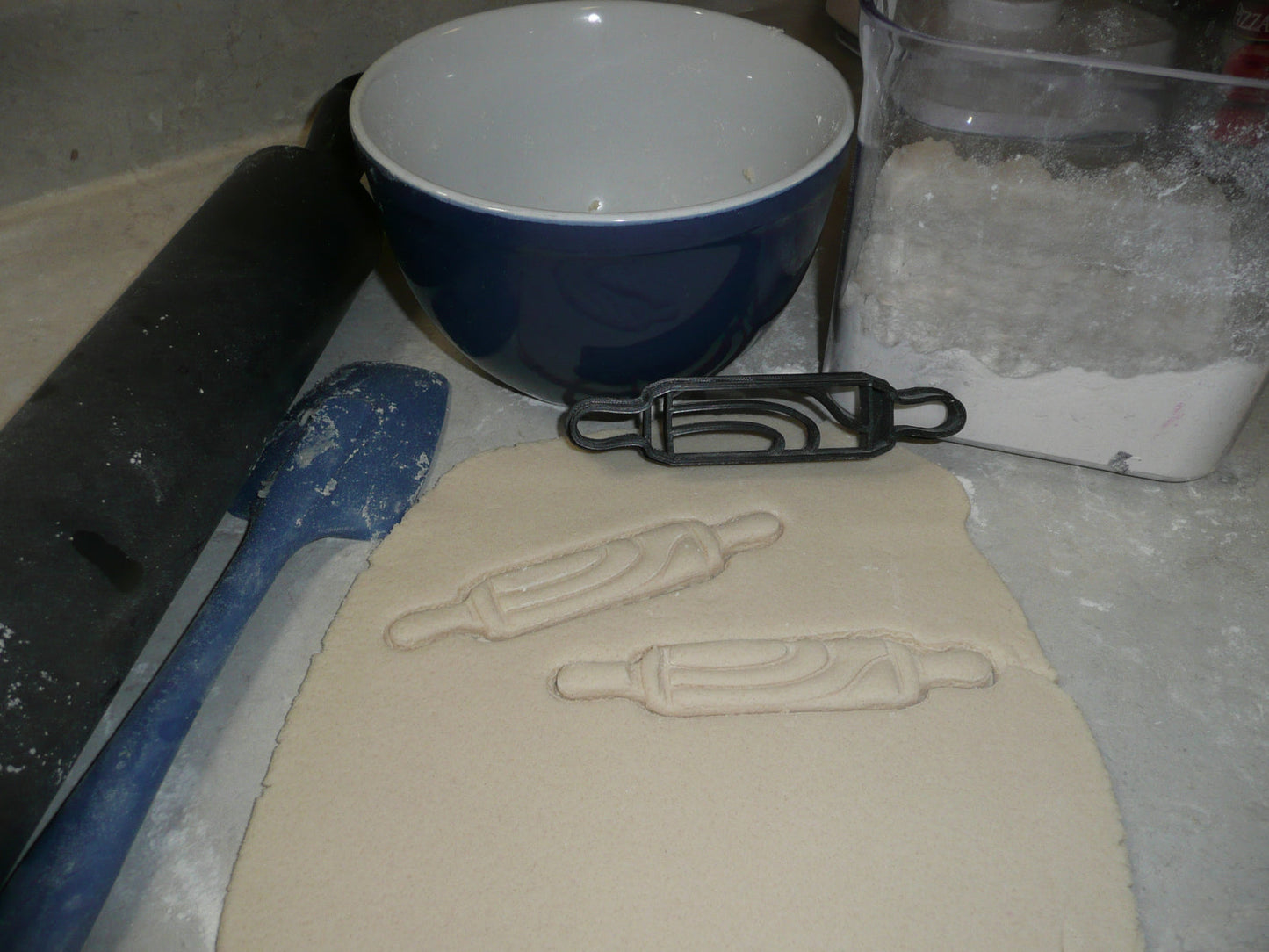 Rolling Pin Kitchen Tool Cook Bake Cookie Cutter Made In USA PR2377
