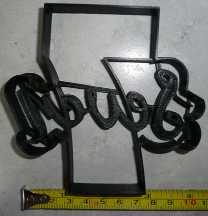 Number Seven 7 With Word Birthday Anniversary Cookie Cutter Made In USA PR2408