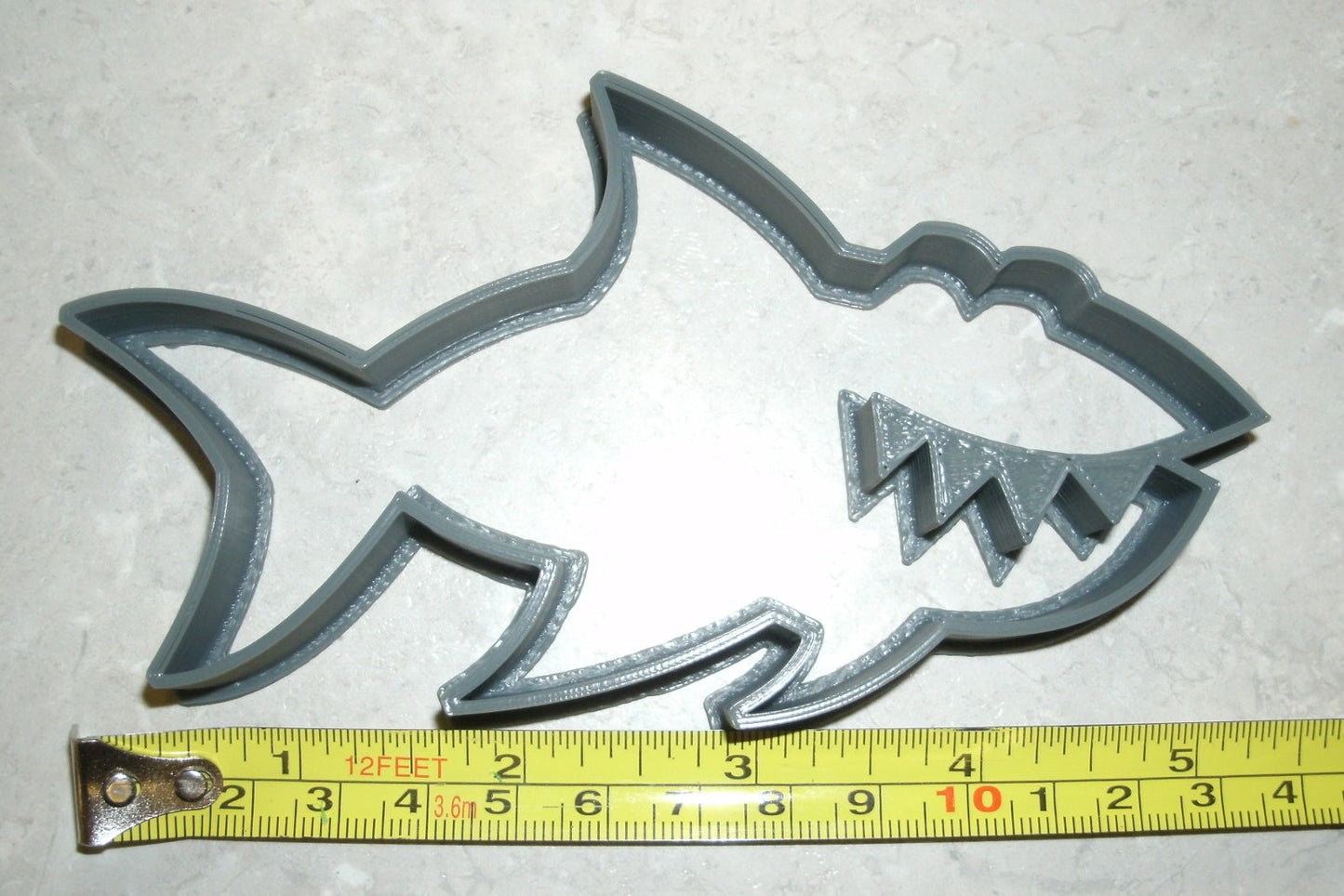 Shark Fish Ocean Sea Predator Cartoon Cookie Cutter Made In USA PR595