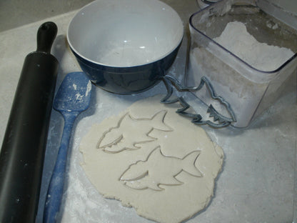 Shark Fish Ocean Sea Predator Cartoon Cookie Cutter Made In USA PR595