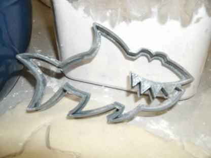 Shark Fish Ocean Sea Predator Cartoon Cookie Cutter Made In USA PR595