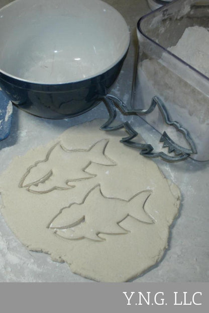 Shark Fish Ocean Sea Predator Cartoon Cookie Cutter Made In USA PR595