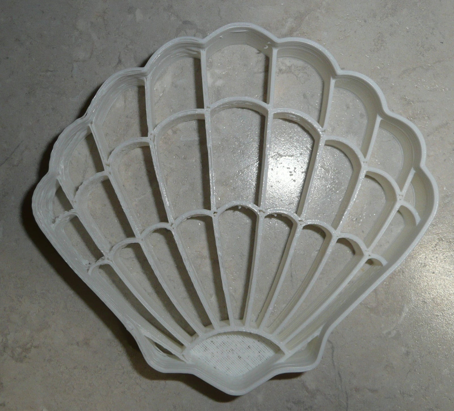 6x Scallop Clam Shell Fondant Cutter Cupcake Topper 1.75 IN USA FD2593