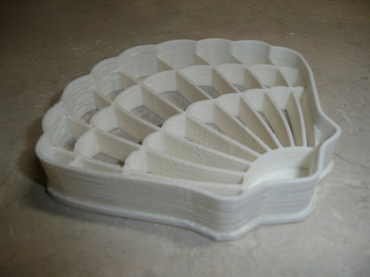 6x Scallop Clam Shell Fondant Cutter Cupcake Topper 1.75 IN USA FD2593