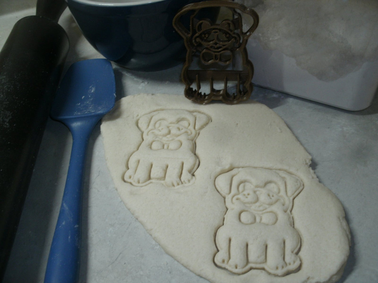 Sitting Pug With Bowtie Puppy Animal Cookie Cutter Made In USA PR2361