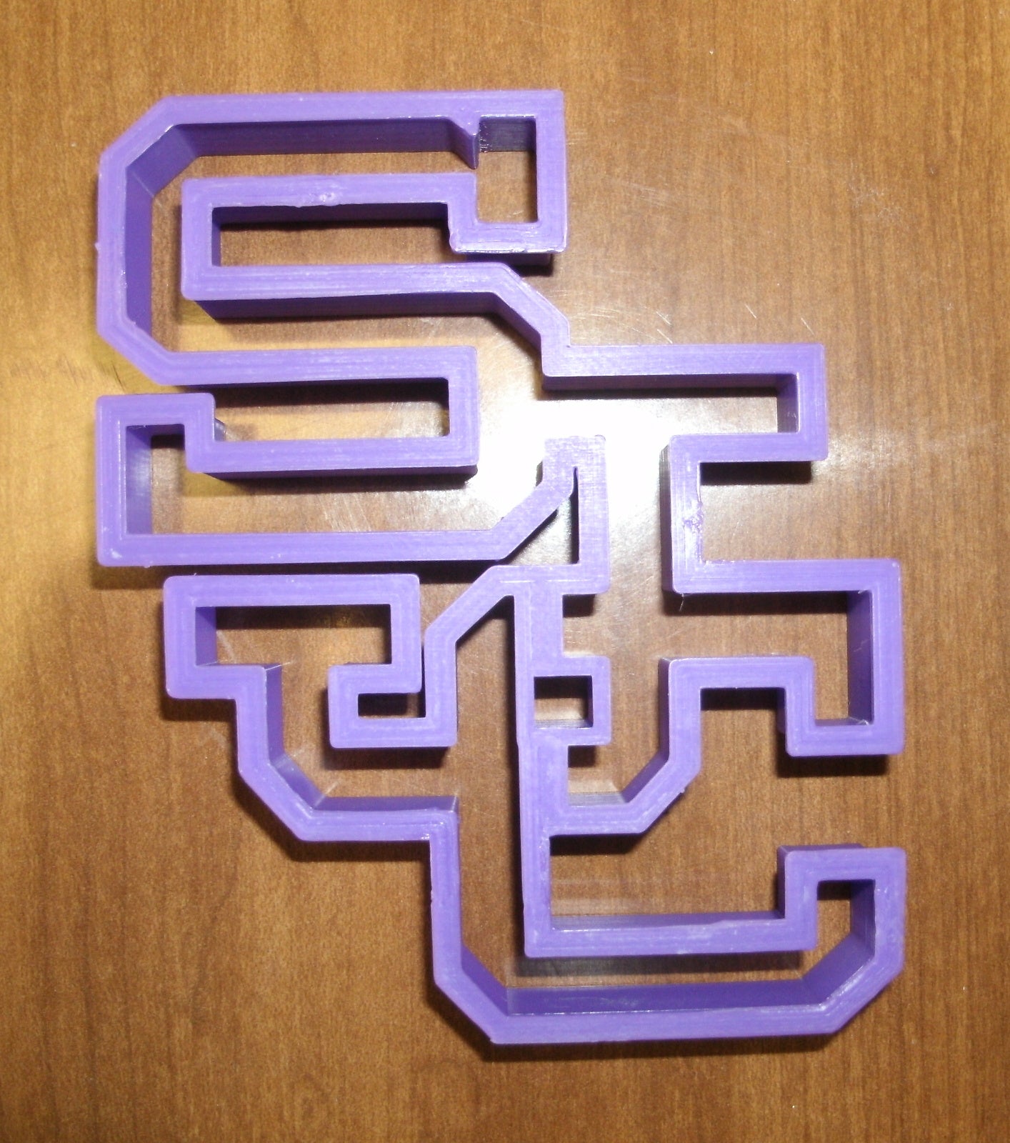 6x SJC Block Letter Fondant Cutter Cupcake Topper 1.75 IN USA FD857