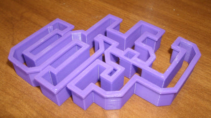 6x SJC Block Letter Fondant Cutter Cupcake Topper 1.75 IN USA FD857
