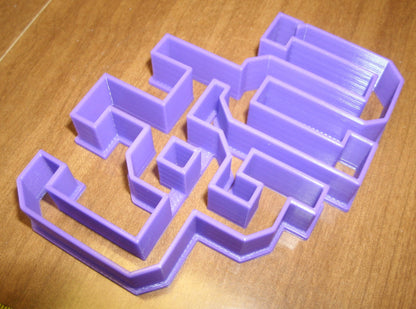 6x SJC Block Letter Fondant Cutter Cupcake Topper 1.75 IN USA FD857