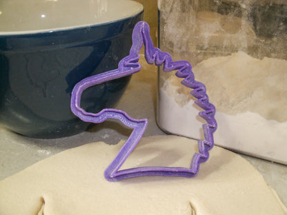 Unicorn Head Magical Creature Cookie Cutter Made In USA PR319