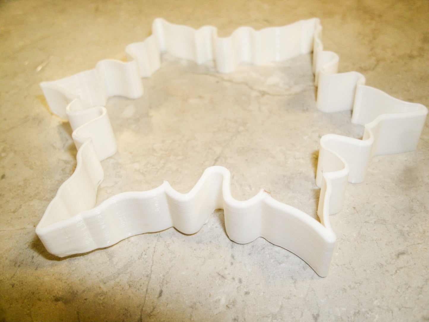 6x Snowflake Outline Fondant Cutter Cupcake Topper 1.75 IN USA FD323