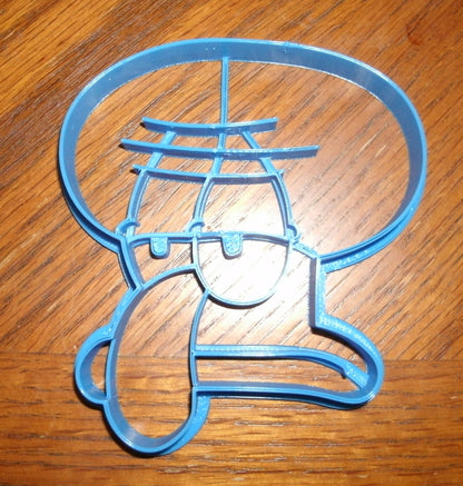 6x Squidward Tentacles Fondant Cutter Cupcake Topper 1.75 IN USA FD574