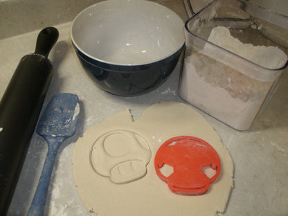 Super Mario Mushroom Toad Nintendo Video Game Cookie Cutter Made In USA PR556